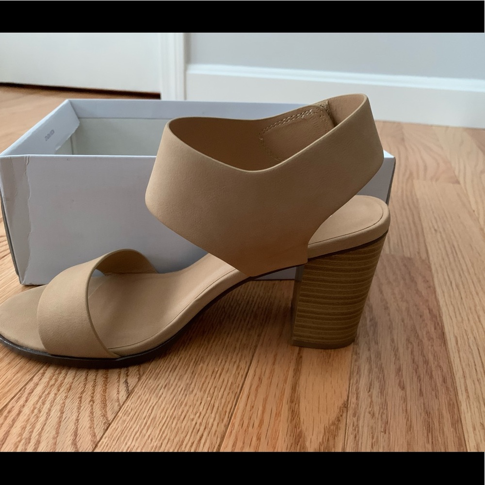 Tan Heeled Sandals
